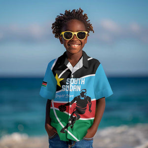 Afro Basketball Custom South Sudan Kid Hawaiian Shirt Come On Bright Stars - African Pride