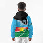 Afro Basketball Custom South Sudan Kid Hoodie Come On Bright Stars - African Pride