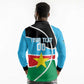 Afro Basketball Custom South Sudan Long Sleeve Polo Shirt Come On Bright Stars - African Pride