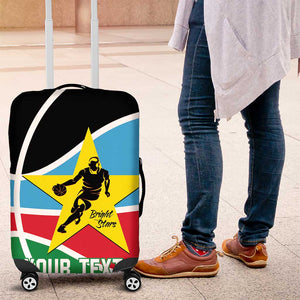 Afro Basketball Custom South Sudan Luggage Cover Come On Bright Stars - African Pride