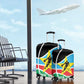 Afro Basketball Custom South Sudan Luggage Cover Come On Bright Stars - African Pride
