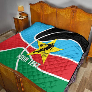 Afro Basketball Custom South Sudan Quilt Come On Bright Stars - African Pride