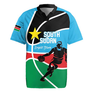 Afro Basketball Custom South Sudan Rugby Jersey Come On Bright Stars - African Pride