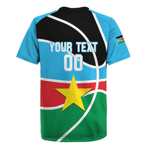 Afro Basketball Custom South Sudan Rugby Jersey Come On Bright Stars - African Pride