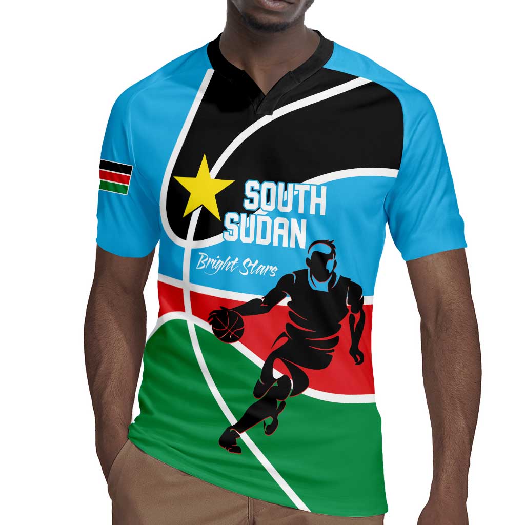 Afro Basketball Custom South Sudan Rugby Jersey Come On Bright Stars - African Pride