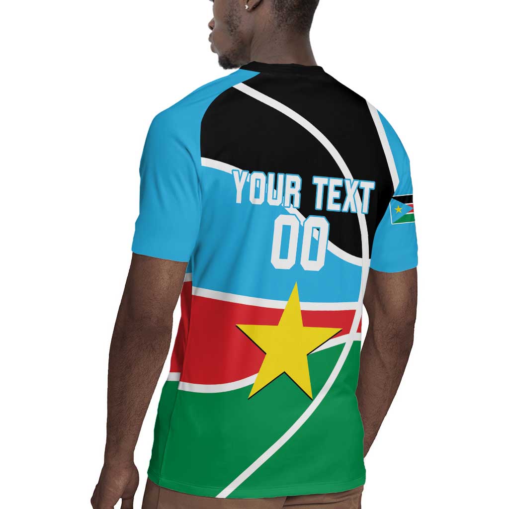 Afro Basketball Custom South Sudan Rugby Jersey Come On Bright Stars - African Pride