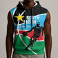 Afro Basketball Custom South Sudan Sleeveless Hoodie Come On Bright Stars - African Pride