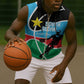 Afro Basketball Custom South Sudan Sleeveless Zip Hoodie Come On Bright Stars - African Pride
