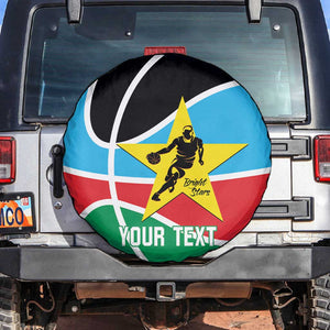 Afro Basketball Custom South Sudan Spare Tire Cover Come On Bright Stars - African Pride