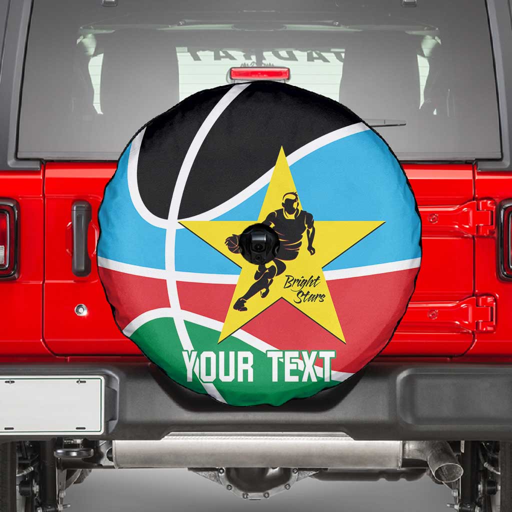 Afro Basketball Custom South Sudan Spare Tire Cover Come On Bright Stars - African Pride