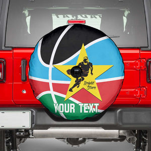 Afro Basketball Custom South Sudan Spare Tire Cover Come On Bright Stars - African Pride