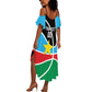 Afro Basketball Custom South Sudan Summer Maxi Dress Come On Bright Stars - African Pride