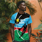Afro Basketball Custom South Sudan T shirt Come On Bright Stars - African Pride