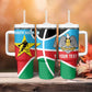 Afro Basketball Custom South Sudan Tumbler With Handle Come On Bright Stars - African Pride