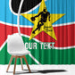 Afro Basketball Custom South Sudan Window Curtain Come On Bright Stars - African Pride