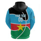 Afro Basketball Custom South Sudan Zip Hoodie Come On Bright Stars - African Pride