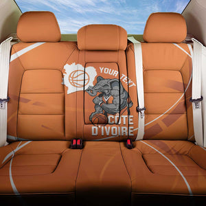 Afro Basketball Custom Ivory Coast Back Car Seat Cover Allez Les Elephants - African Pride