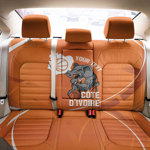 Afro Basketball Custom Ivory Coast Back Car Seat Cover Allez Les Elephants - African Pride