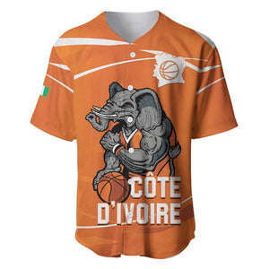 Afro Basketball Custom Ivory Coast Baseball Jersey Allez Les Elephants - African Pride