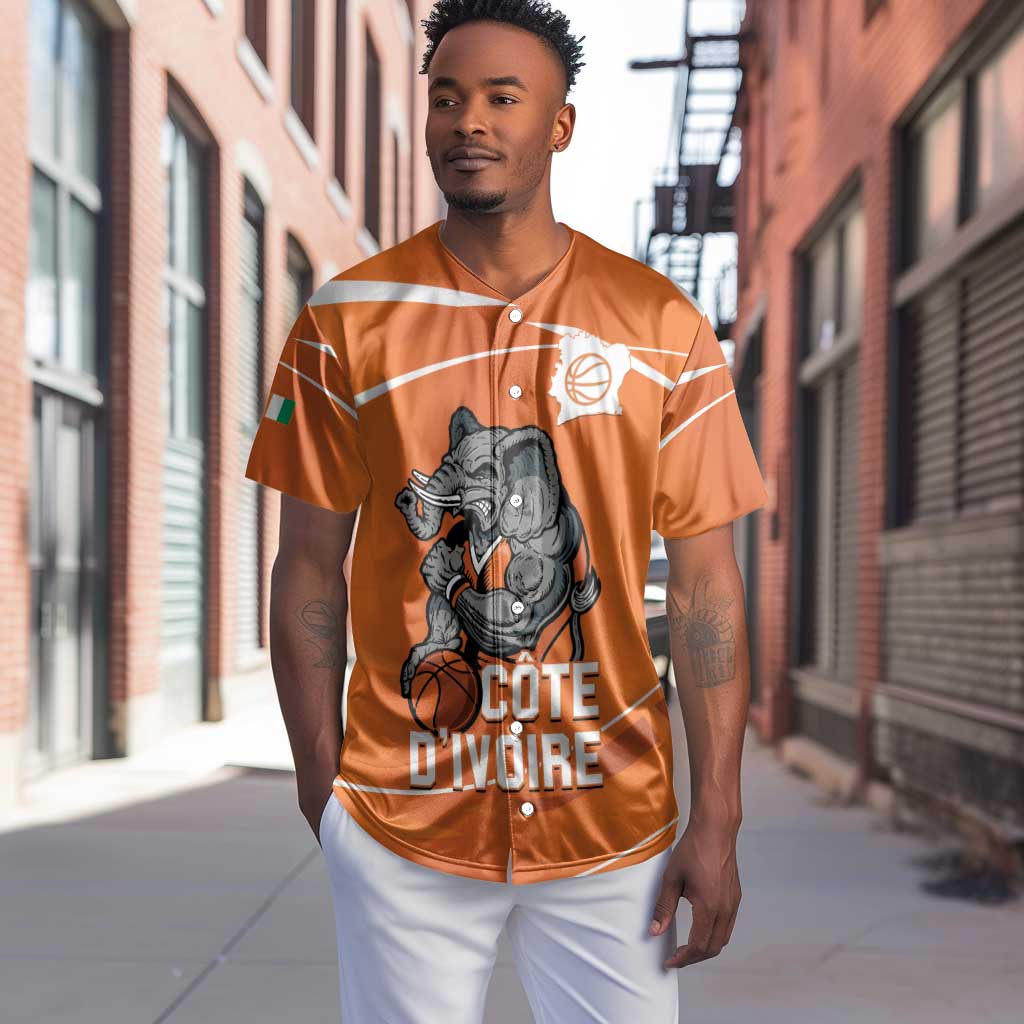 Afro Basketball Custom Ivory Coast Baseball Jersey Allez Les Elephants - African Pride
