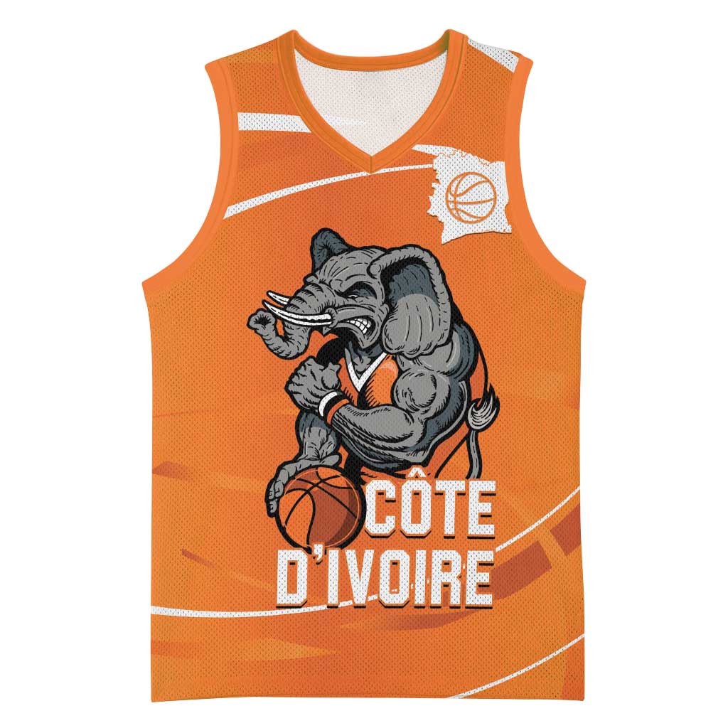 Afro Basketball Custom Ivory Coast Basketball Jersey Allez Les Elephants - African Pride