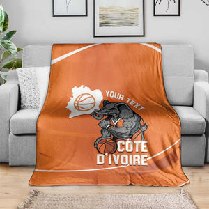 Afro Basketball Custom Ivory Coast Blanket Allez Les Elephants - African Pride
