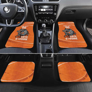 Afro Basketball Custom Ivory Coast Car Mats Allez Les Elephants - African Pride