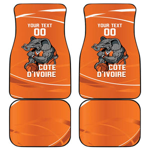 Afro Basketball Custom Ivory Coast Car Mats Allez Les Elephants - African Pride
