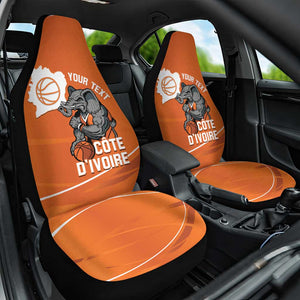 Afro Basketball Custom Ivory Coast Car Seat Cover Allez Les Elephants - African Pride