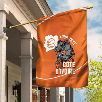 Afro Basketball Custom Ivory Coast Garden Flag Allez Les Elephants - African Pride