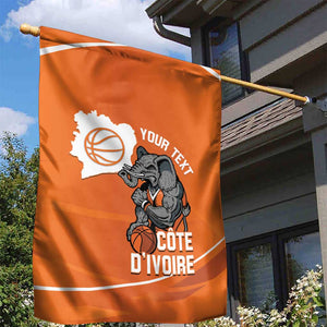 Afro Basketball Custom Ivory Coast Garden Flag Allez Les Elephants - African Pride