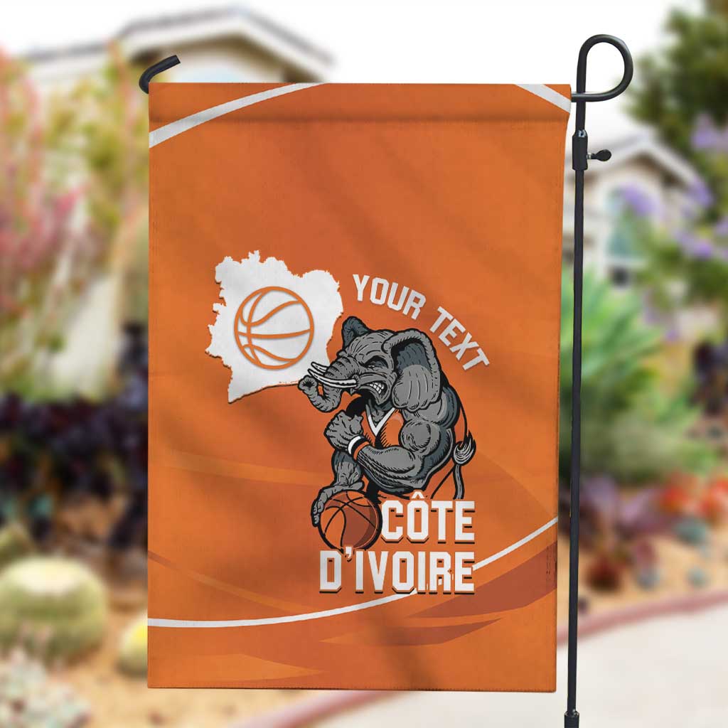 Afro Basketball Custom Ivory Coast Garden Flag Allez Les Elephants - African Pride