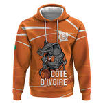 Afro Basketball Custom Ivory Coast Hoodie Allez Les Elephants - African Pride
