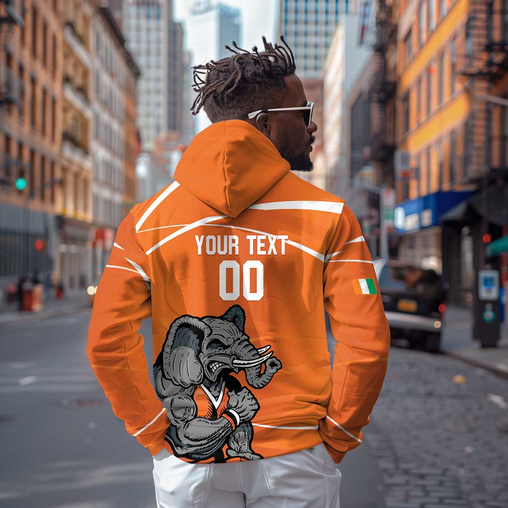 Afro Basketball Custom Ivory Coast Hoodie Allez Les Elephants - African Pride