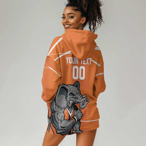 Afro Basketball Custom Ivory Coast Hoodie Dress Allez Les Elephants - African Pride