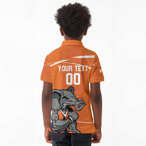 Afro Basketball Custom Ivory Coast Kid Polo Shirt Allez Les Elephants - African Pride
