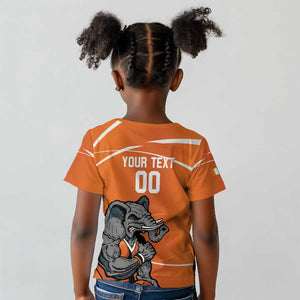 Afro Basketball Custom Ivory Coast Kid T shirt Allez Les Elephants - African Pride
