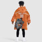 Afro Basketball Custom Ivory Coast Kid Wearable Blanket Hoodie Allez Les Elephants - African Pride