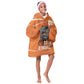 Afro Basketball Custom Ivory Coast Kid Wearable Blanket Hoodie Allez Les Elephants - African Pride