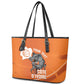 Afro Basketball Custom Ivory Coast Leather Tote Bag Allez Les Elephants - African Pride