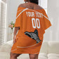 Afro Basketball Custom Ivory Coast Off Shoulder Short Dress Allez Les Elephants - African Pride