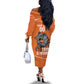 Afro Basketball Custom Ivory Coast Off The Shoulder Long Sleeve Dress Allez Les Elephants - African Pride