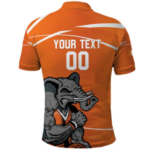 Afro Basketball Custom Ivory Coast Polo Shirt Allez Les Elephants - African Pride