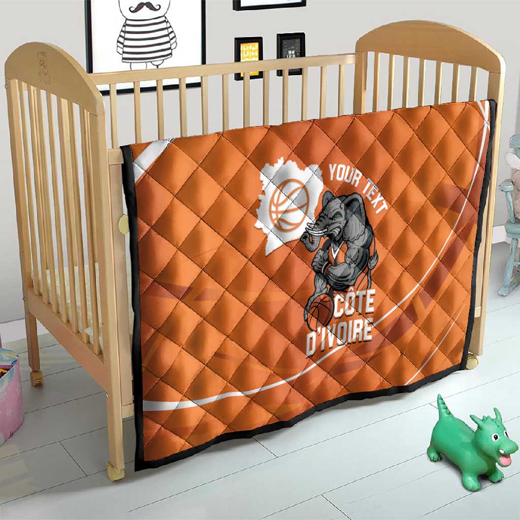 Afro Basketball Custom Ivory Coast Quilt Allez Les Elephants - African Pride
