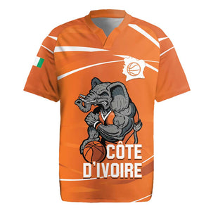 Afro Basketball Custom Ivory Coast Rugby Jersey Allez Les Elephants - African Pride