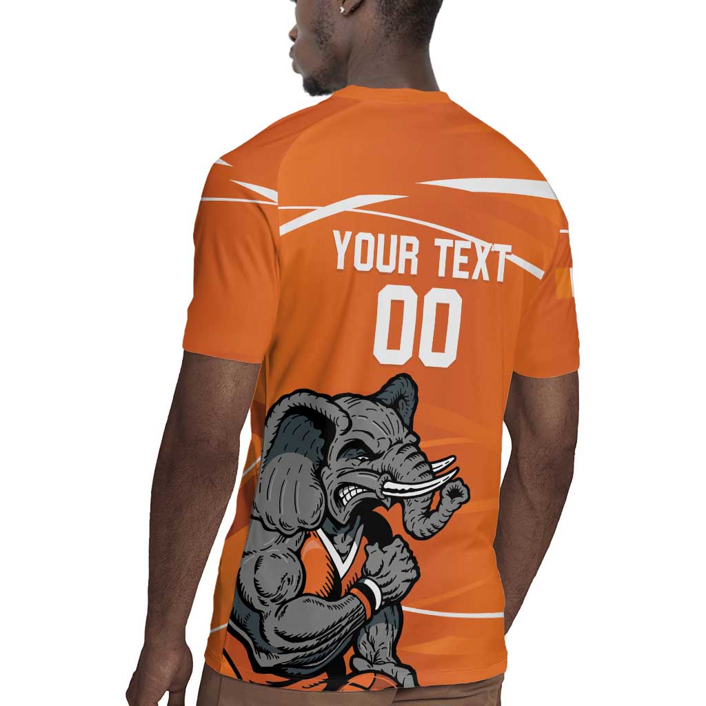 Afro Basketball Custom Ivory Coast Rugby Jersey Allez Les Elephants - African Pride