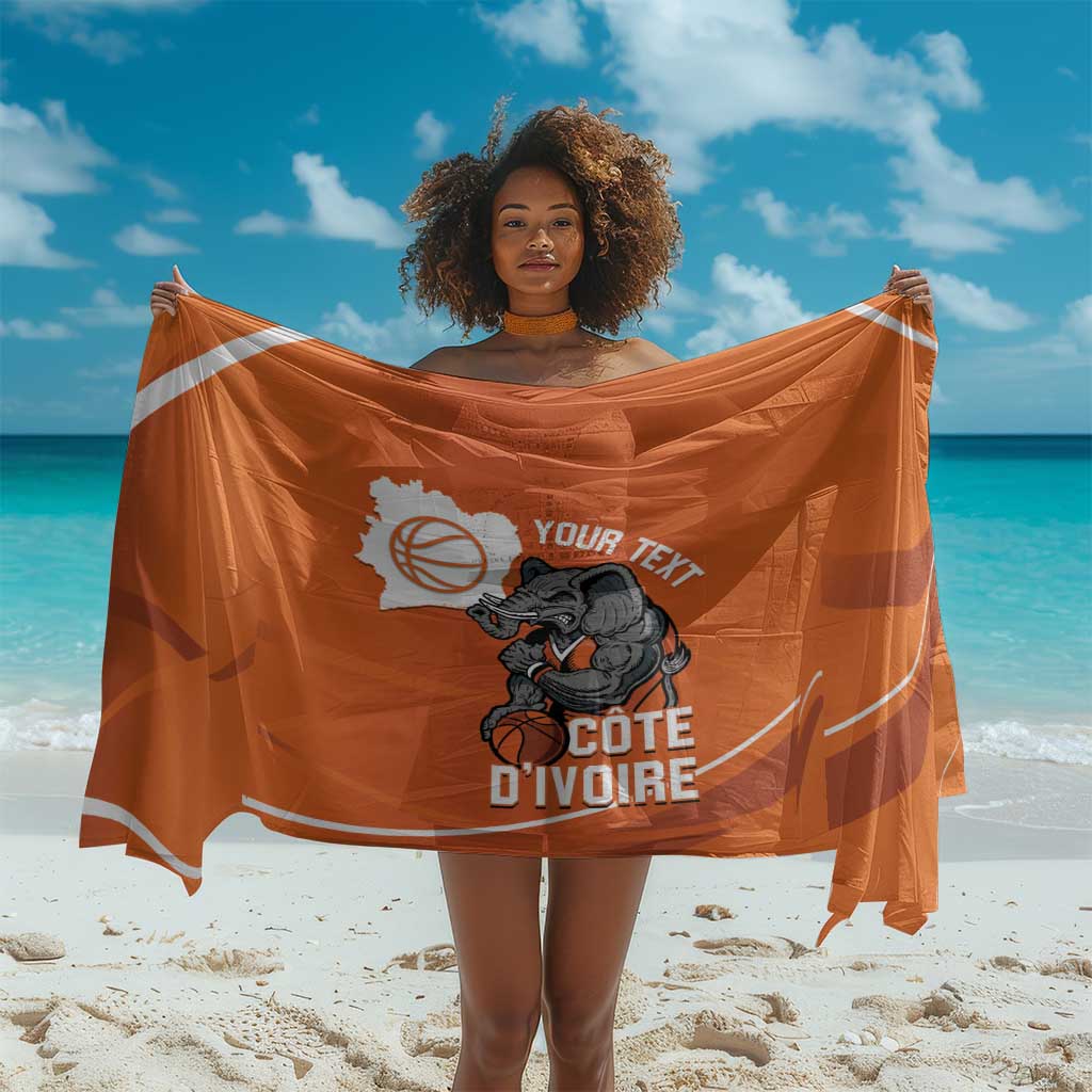 Afro Basketball Custom Ivory Coast Sarong Allez Les Elephants - African Pride