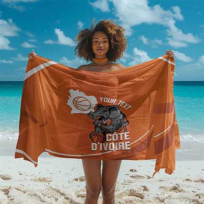 Afro Basketball Custom Ivory Coast Sarong Allez Les Elephants - African Pride