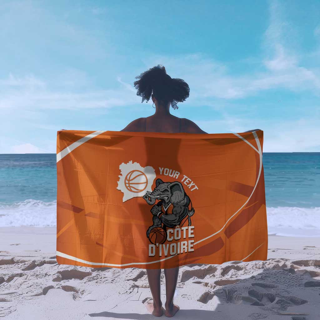 Afro Basketball Custom Ivory Coast Sarong Allez Les Elephants - African Pride