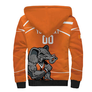 Afro Basketball Custom Ivory Coast Sherpa Hoodie Allez Les Elephants - African Pride